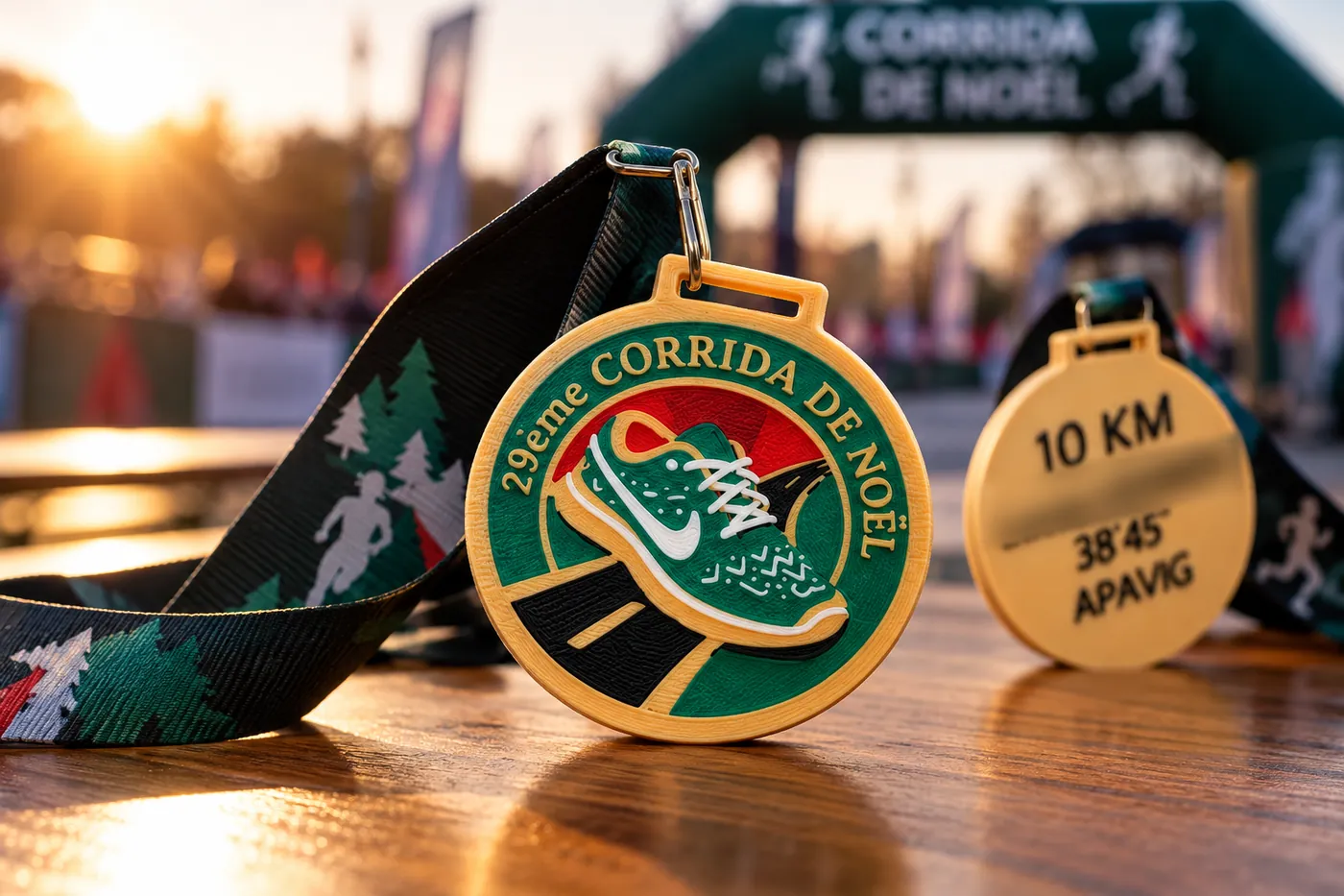Médailles de la 29e Corrida de Noël (APAVIG), 10 km